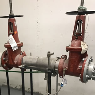 6 inch back flow devices on fire system